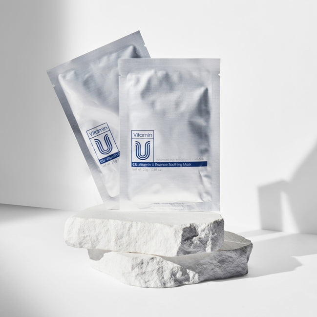 CUSKIN maitinamoji, raminamoji lakštinė veido kaukė su vitaminu U, visiems odos tipams, 1 vnt