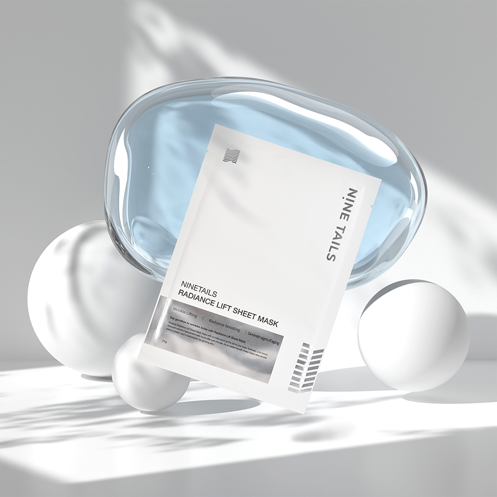 NINE TAILS intensyviai drėkinanti stangrinanti kaukė, 4vnt. (23g)