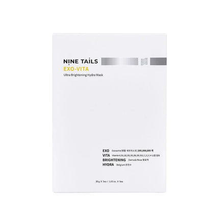 NINE TAILS EXO-VITA intensyviai drėkinanti, odą skaistinanti kaukė, 5vnt. (30g)
