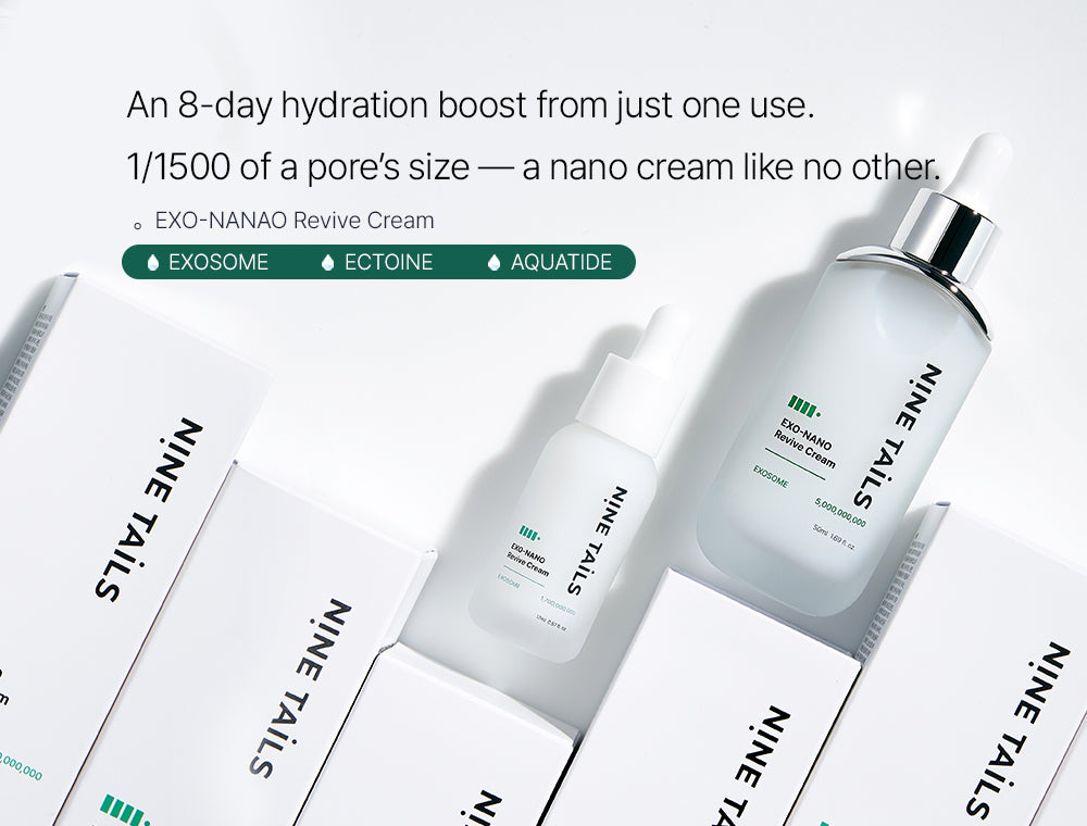 NINE TAILS nano egzosomų kremas: intensyviam drėkinimui, stangrumui, barjero stiprinimui, 50ml