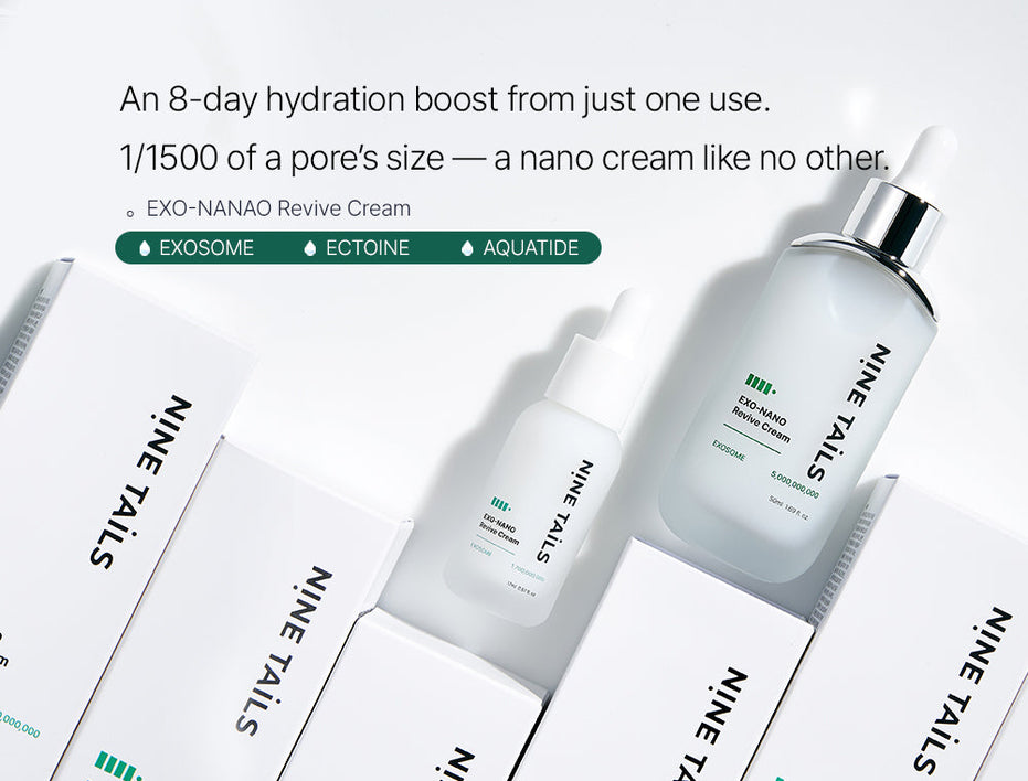 NINE TAILS nano egzosomų kremas: intensyviam drėkinimui, stangrumui, barjero stiprinimui, 17ml