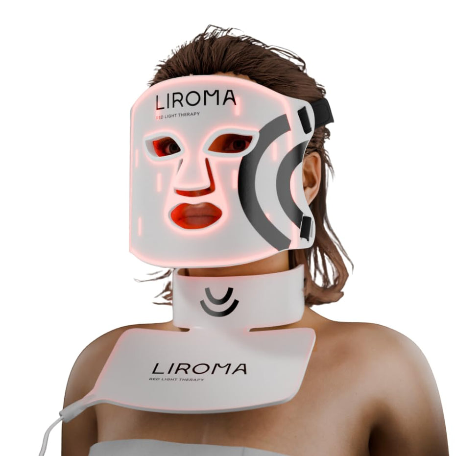 LIROMA LED terapinė veido, kaklo ir dekoltė zonos kaukė