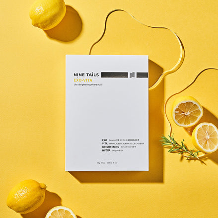 NINE TAILS EXO-VITA intensyviai drėkinanti, odą skaistinanti kaukė, 5vnt. (30g)