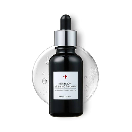 CUSKIN serumas su 20% niacinamido, vitaminu C ir hialurono rūgštimi, 30g