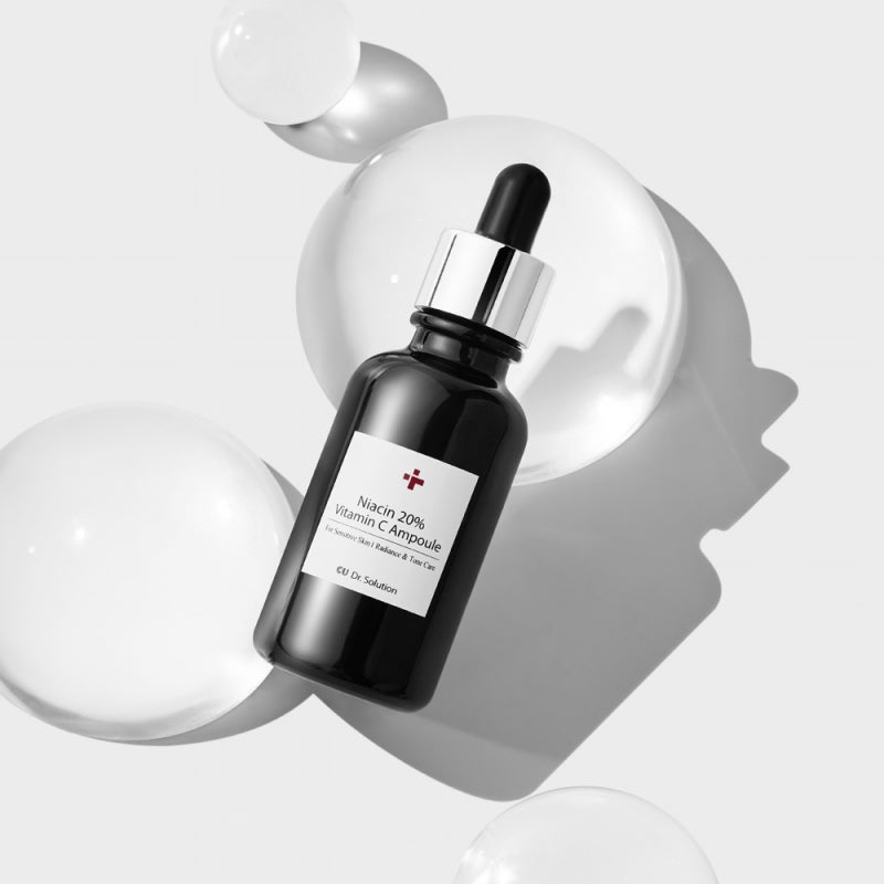 CUSKIN serumas su 20% niacinamido, vitaminu C ir hialurono rūgštimi, 30g