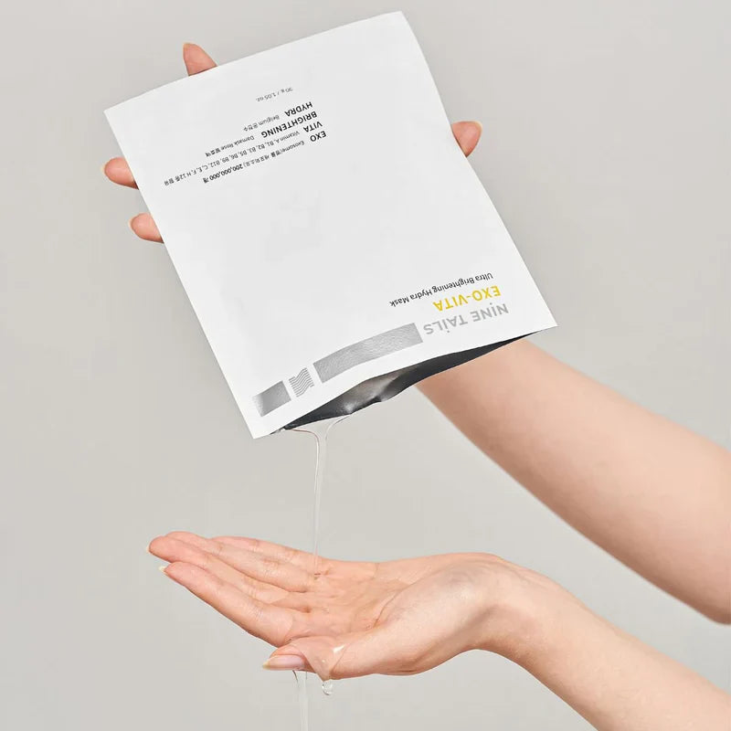 NINE TAILS EXO-VITA intensyviai drėkinanti, odą skaistinanti kaukė, 5vnt. (30g)