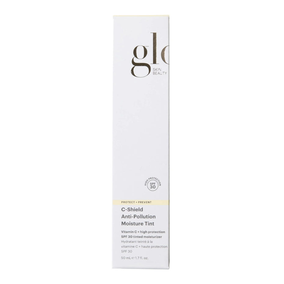 GLO SKIN BEAUTY apsauginis drėkinamasis kremas su atspalviu nuo taršos spf 30 c-shield protect+prevent c-shield anti-pollution moisture tint spf 30