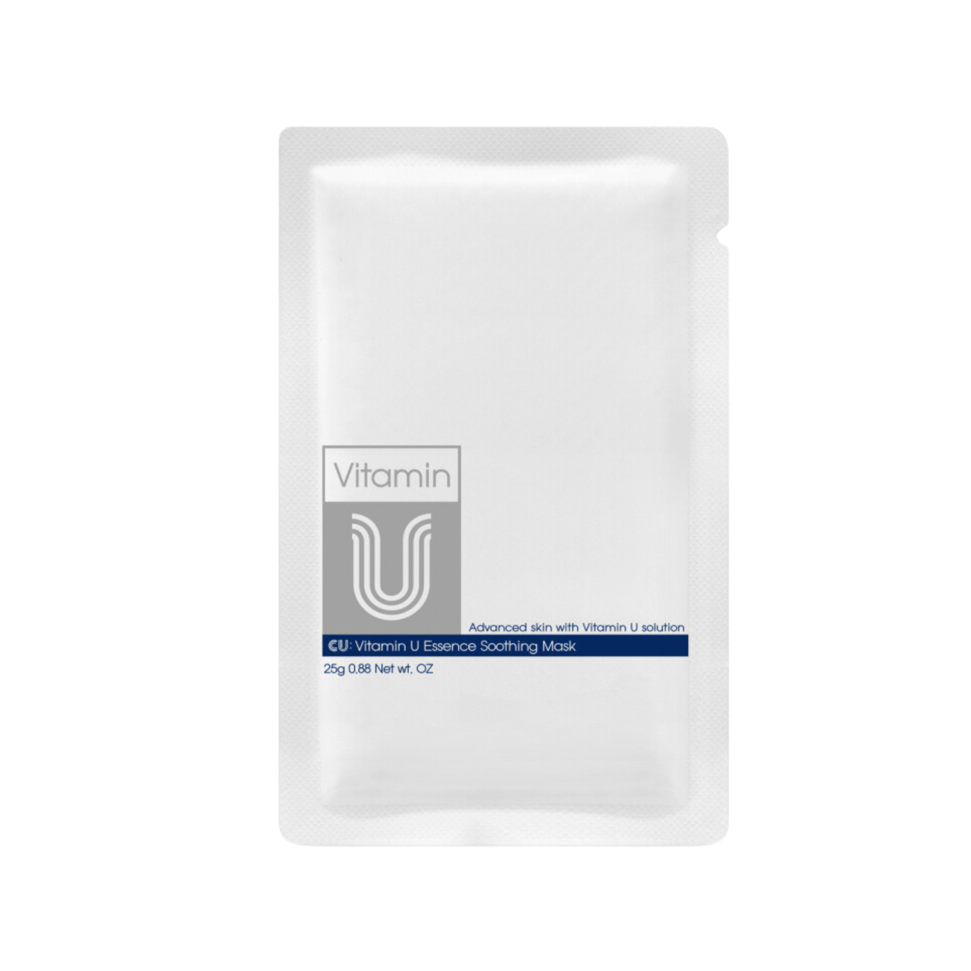 CUSKIN maitinamoji, raminamoji lakštinė veido kaukė su vitaminu U, visiems odos tipams, 1 vnt