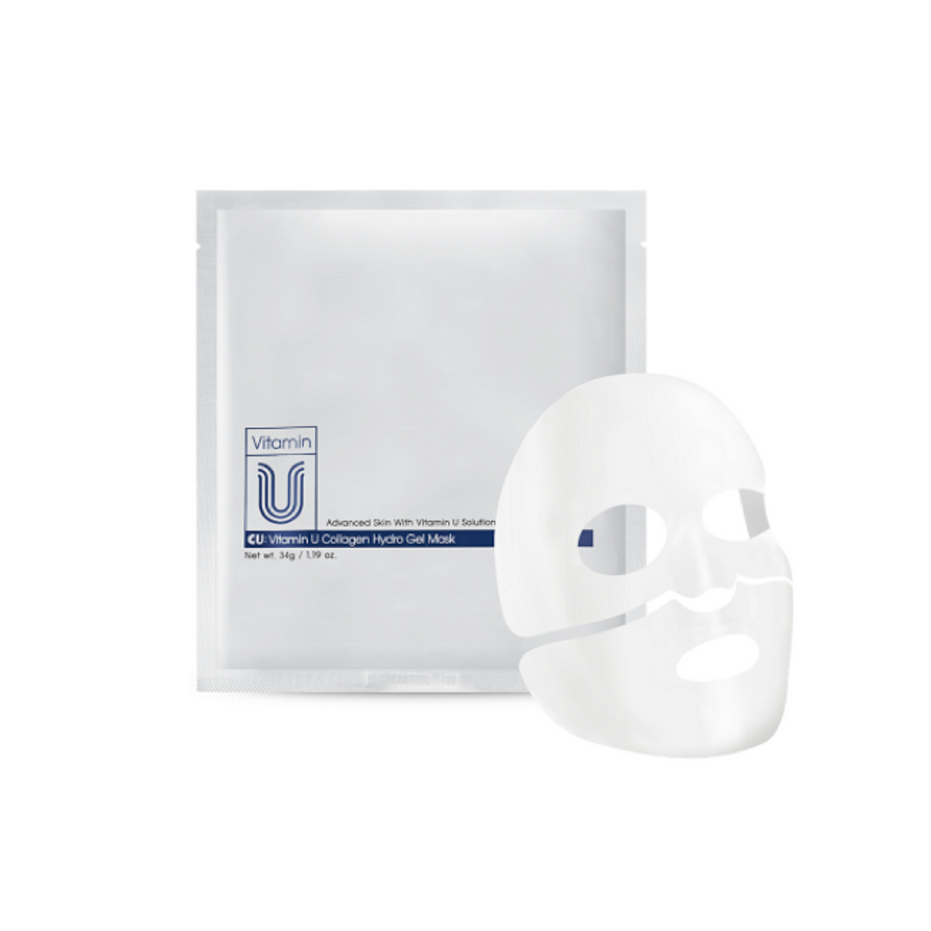 CUSKIN dvigubo poveikio hidrogelio kaukė odos stangrinimui ir švytėjimui, 34g.