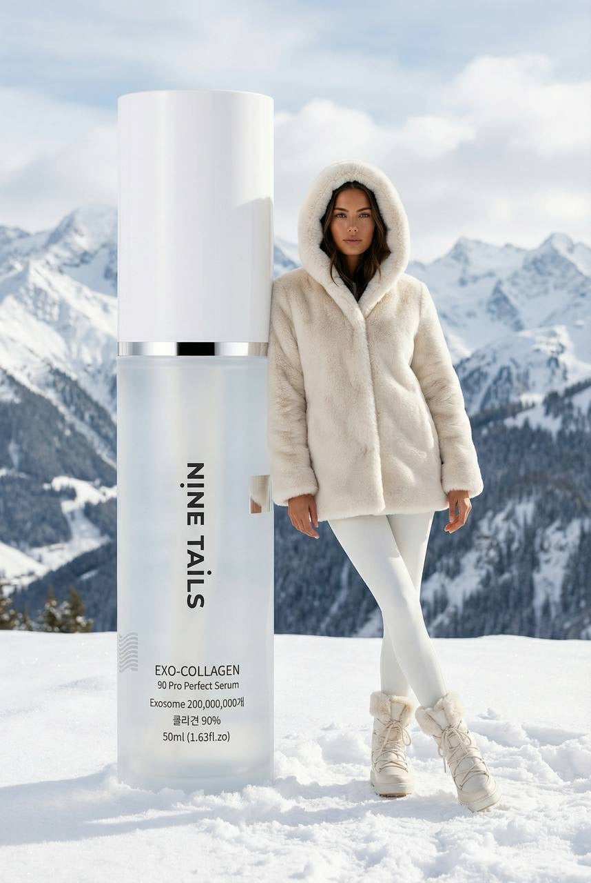 NINE TAILS senėjimą stabdantis veido serumas su EXO kolagenu ir peptidais, 50ml