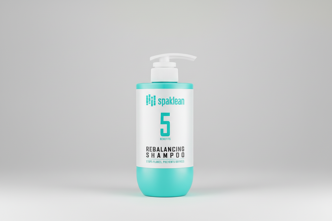 SPAKLEAN Rebalancing Shampoo – subalansuojantis šampūnas, apsaugantis nuo sausumo ir pleiskanų, 500 ml