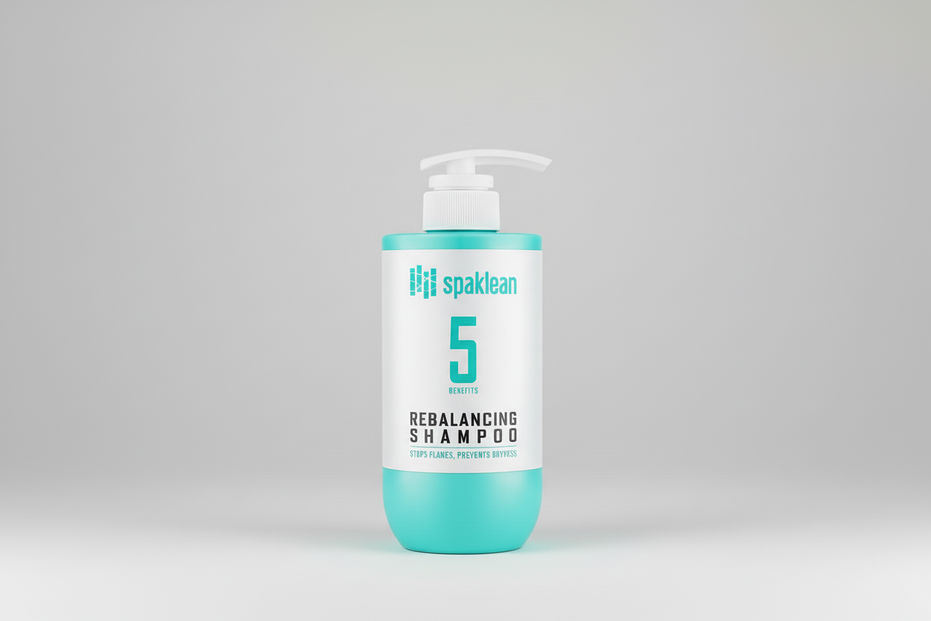 SPAKLEAN Rebalancing Shampoo – subalansuojantis šampūnas, apsaugantis nuo sausumo ir pleiskanų, 500 ml
