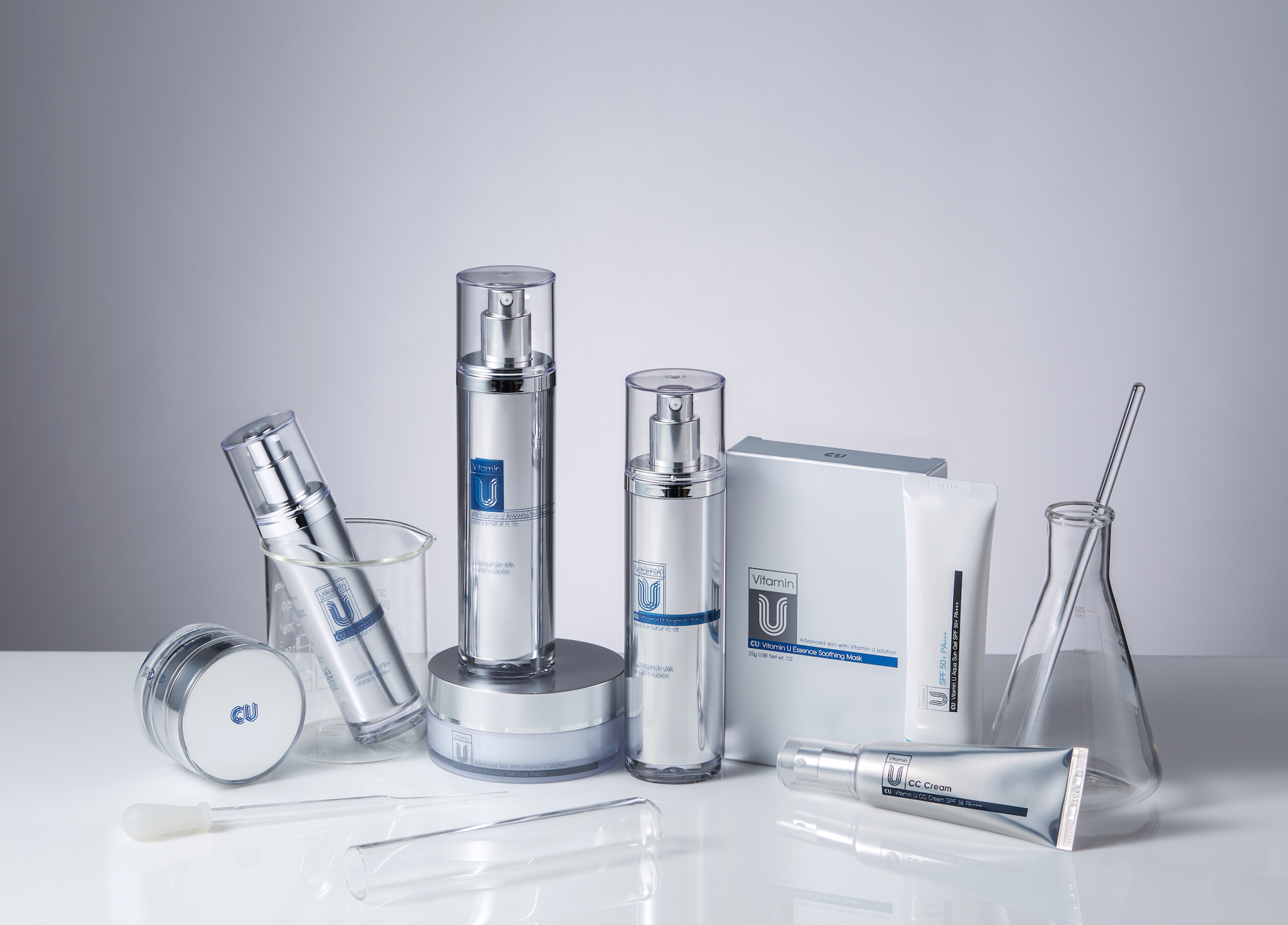 CUSKIN daugiafunkcinė skaistinanti veido emulsija su vitaminu U, visiems odos tipams, 130 ml