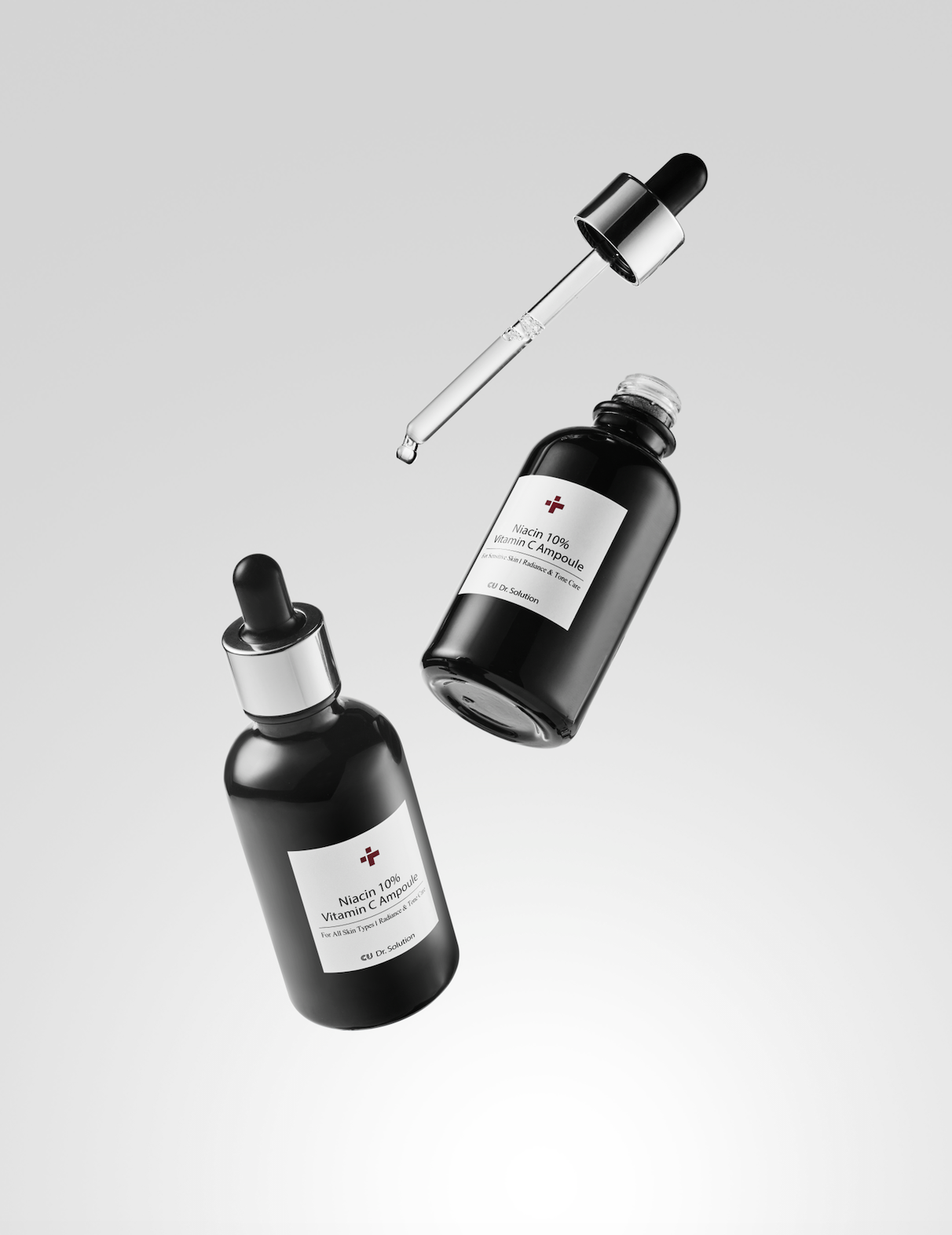 CUSKIN serumas su 10% niacinamido, vitaminu C ir hialurono rūgštimi, 50g.