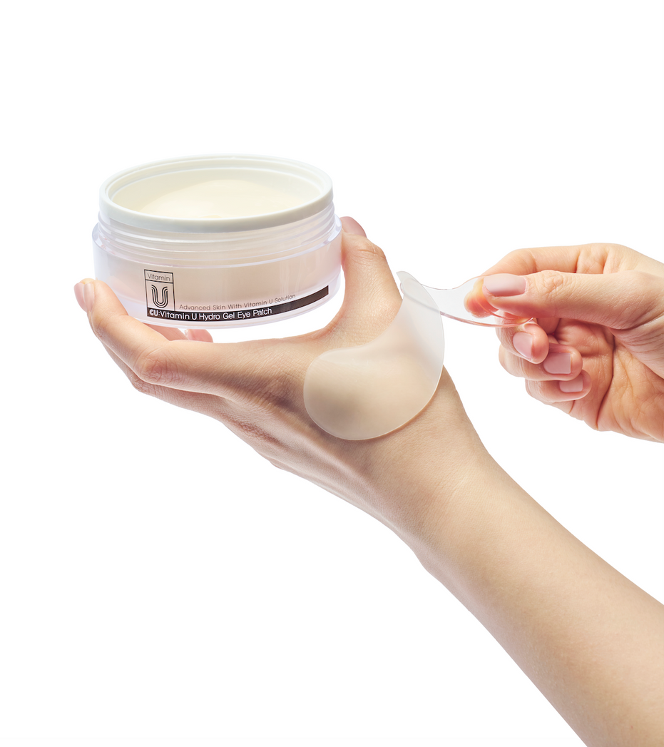 CUSKIN inovatyvios hidrogelio paakių kaukės su vitaminu U, 60 vnt