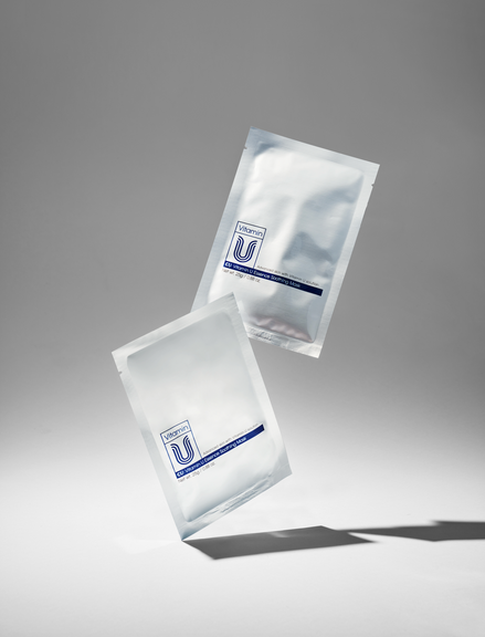 CUSKIN maitinamoji, raminamoji lakštinė veido kaukė su vitaminu U, visiems odos tipams, 1 vnt