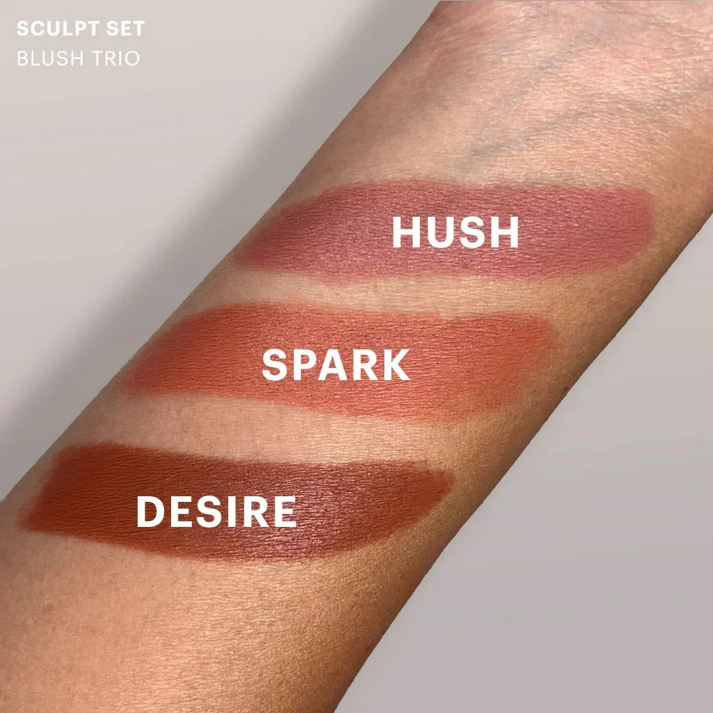 GLO SKIN BEAUTY kreminių skaistalų rinkinys „Sculpt Set Blush Trio“