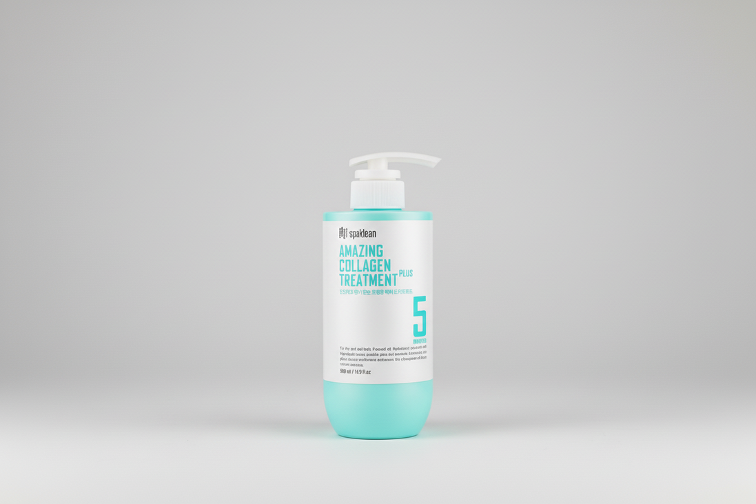 SPAKLEAN Amazing Collagen Treatment Plus – Intensyviai atkuriamoji kolageno plaukų kaukė, 500ml