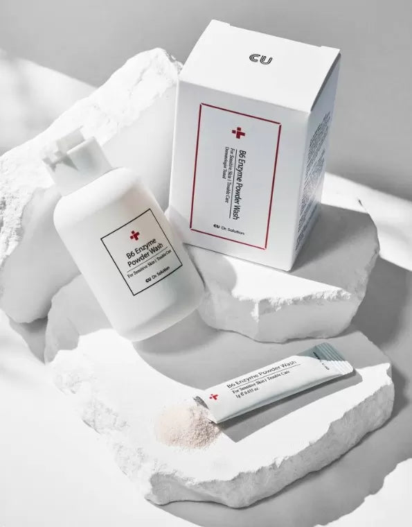 CUSKIN fermentinis pudros prausiklis su PHA ir augalinio fermento granulių pudra, 55g