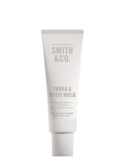 Smith & Co rankų ir nagų odelių kremas „Tonka & White Musk“ 80 ml