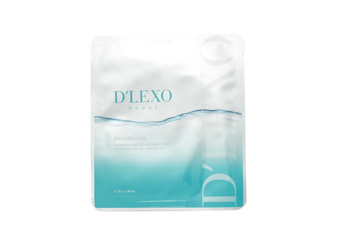 DERMALINE MASK Intensyviai drėkinanti ir stangrinanti lakštinė kaukė su PDRN ir egzosomomis, 28g