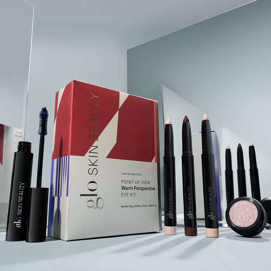 GLO SKIN BEAUTY šiltų atspalvių akių makiažo rinkinys / Point of View